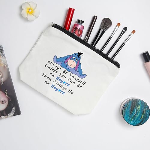 WZJHCL Donkey Makeup Pouch Always Be Yourself Cosmetic Kit Bag Cartoon Donkey Survival Kit (E Yourself)