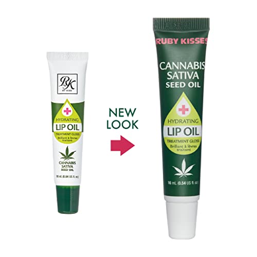 Ruby Kisses Hydrating Lip Oil Cannabis Sativa Hemp Seed RLO04D1 (6 Pack)