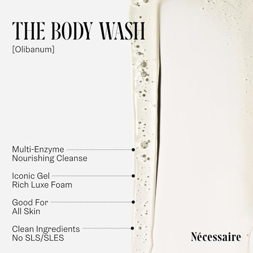 N?cessaire Body Essentials - Skin Care Gift Set For Women + Men - Travel-Size Body Wash, Body Lotion + Deodorant | Dermatologist-Tested. Hypoallergenic | Vegan | Aluminum-Free Deodorant (Olibanum)