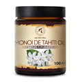 AROMATIKA Monoi de Tahiti Carrier Oil 3.4 Fl Oz - Pure Cold Pressed Monoi Base Oil - Cocos Nucifera - Gardenia Tahitensis - Unrefined Carrier Oil for Essential Oils - Face & Body Care - Massage
