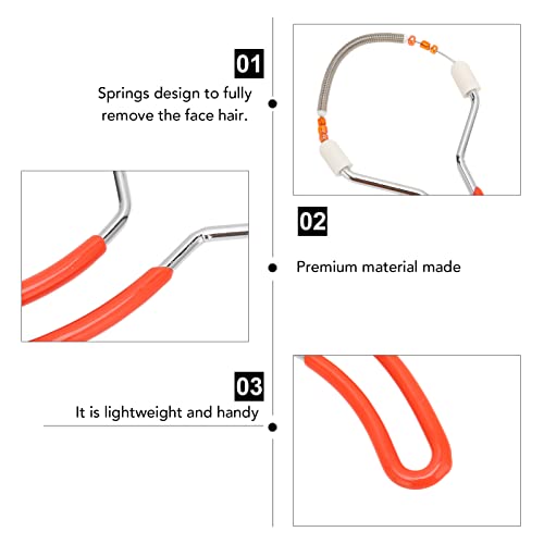 Dioche 3pcs Spring Facial Hair Remover Kit - Double-Spring Epilator for Women - Portable Lip & Face Hair Removal Tool - Durable Stainless Steel & Rubber - Travel-Friendly Grooming Essentials