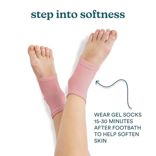 Homedics Bubble Bliss¢ç Deluxe Footbath Gift Set ? Heated Foot Spa with Invigorating Bubbles, 3 Massage Attachments, Pumice Stone, Moisturizing Heel Socks & Splash Guard for Ultimate Relaxation