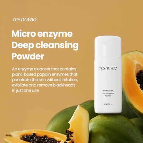 Enzyme Cleansing Powder ? 15g (0.53 oz) ? Purifies Pores, Removes Blackheads & Whiteheads, With Papain Enzyme for Smooth & Clear Skin | Low pH, Non-Irritating, For Sensitive Skin