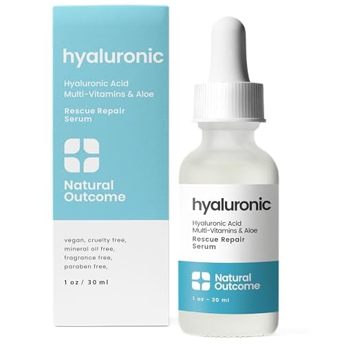 Hyaluronic Acid Serum for Face | Anti-Aging Facial Serum with Vitamin b5 | Reduces Fine Lines and Wrinkles | Moisturizing and Hydrating Rescue Repair Skin Care Serum | 1 Oz