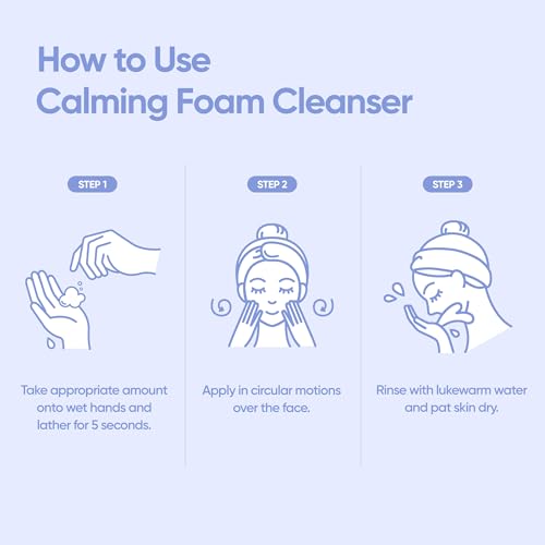 BANILA CO Clean It Zero Calming Foam Cleanser | Rich Lather Hydrating Cleansing With Soothing Finish | CICA Relief for Sensitive Skin | Vegan & Hypoallergenic (150ml / 5.07 fl.oz)