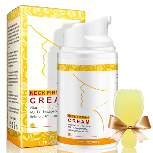 Neck Creams for Tightening and Firming, Face & Chest Anti-Aging Moisturizer for Crepey Sagging Skin & Wrinkles Neck Cream with Collagen, Retinol & Hyaluronic Acid Deep Hydration Day & Night Skin Care