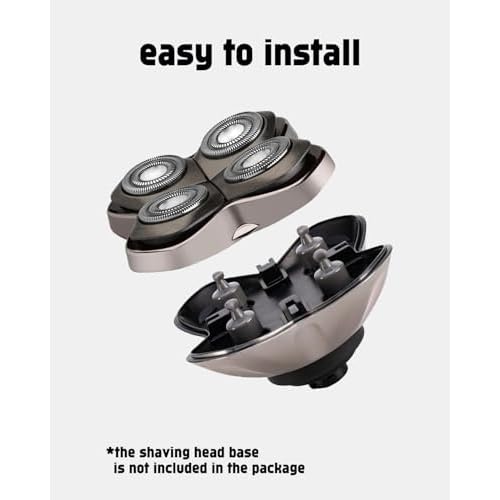 Pitbull Gold Replacement Blades for Pitbull Shaver Replacement Blade, 3+12 Set for Head Shavers for Bald Men Gold PRO GX5, Silver PRO SX5, Japanese Stainless Steel, 2 Cleaning Brush