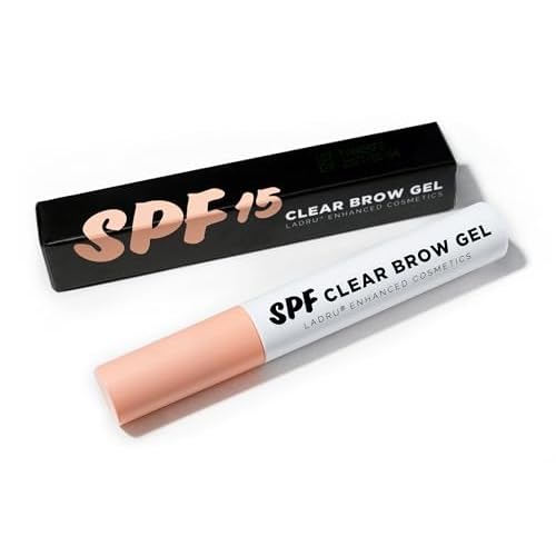 Enhanced Cosmetics Original SPF Clear/Transparent Brow Gel Sunscreen MakeUp, Flake Free, Lamination, Lightweight, for up to 24 hour hold