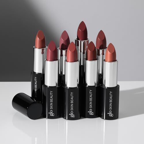 Glo Skin Beauty Satin Lipstick (Mulberry) | Nourishing Longwearing Lip Stick Packed with Skincare Benefits