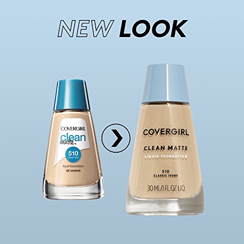 COVERGIRL Clean Matte Liquid Foundation Tawny, 1 oz (packaging may vary)