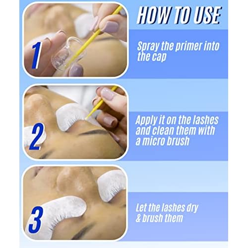 Super Booster for Eyelash Extensions 15ml & Extra Bonder 15ml & Primer/Cleanser 40ml - Stacy Lash/Adhesive Accelerator/Glue Activator/Sealer/Protein Oil Remover/Professional Supplies