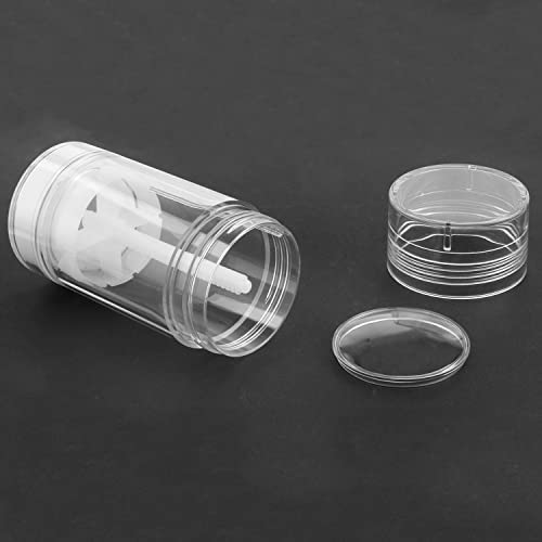 9 PCS 2.5oz/75ml Round Plastic Containers, Reusable Clear Twist Up Filling Stick Holder, Makeup Stick for DIY Balm, Chapsticks, Bottom-Filling