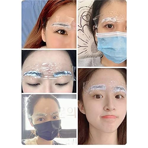 Disposable Eyebrow Tattoo Plastic Wrap Preservative Saran Barrier Film Microblading Supplies Lips Permanent Make Up Cling Wrap Cover Tape Roll Transparent 2 PCS