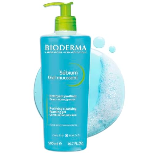 Bioderma - Face Cleanser - S?bium - Makeup Removing Cleanser - Skin Purifying - Face Wash for Combination to Oily Skin