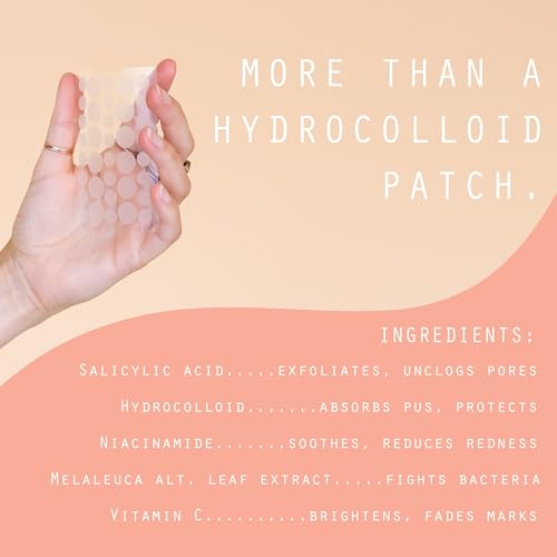 Pixie Cup Dot Hydrocolloid Blemish Patches for Face ? Invisible Skin-Covering Stickers with Tea Tree Oil & Vitamin C ? Ultra-Thin Cosmetic Patches for Visible Blemishes (8 & 12 mm, 108 ct)