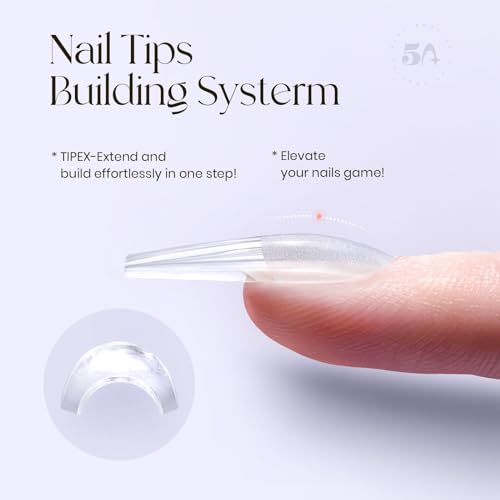 500pcs Tipex Instant Apex Gel Nail Tips & 30g UV Nail Glue & Electric Nail Drill Kit