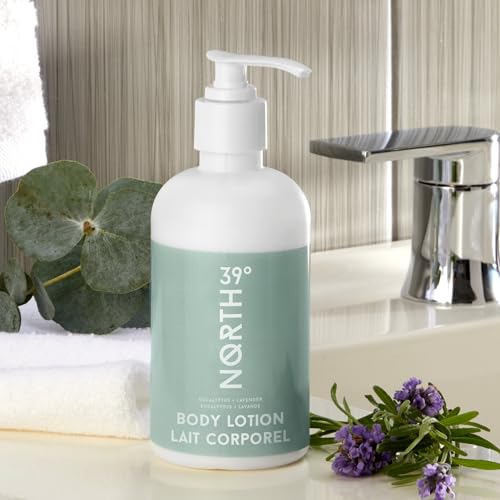 39¡Æ North Body Lotion - Eucalyptus & Lavender Scent - Featured in Courtyard by Marriott and Residence Inn Hotels - Hydrating & Moisturizing - All Natural Body Lotion - 8.5oz