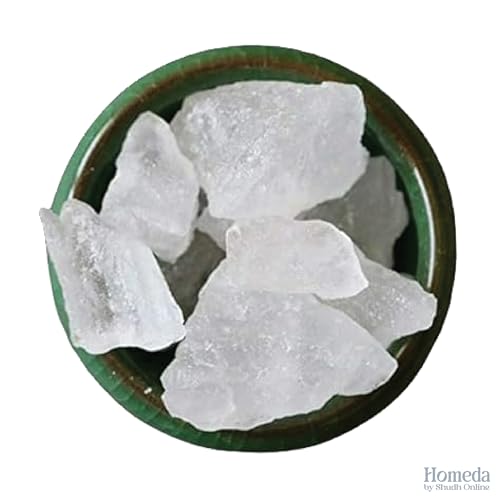 Alum Stone for Face (3.5 oz - 0.2 lb) Piedra de Alumbre para Lavado Intimo - Natural Fitkari Stone for Shaving - Phitkari Alum Crystal Rocks | Potassium Alum (100g)