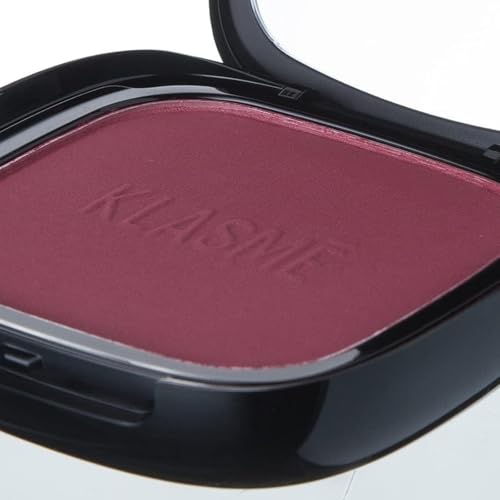 Klasme Compact Blush Wine | Vegan Formula | Smooth Matte Finish for a Natural Look | Buildable & Long-Lasting | Travel-Friendly with Brush | 0.5 oz