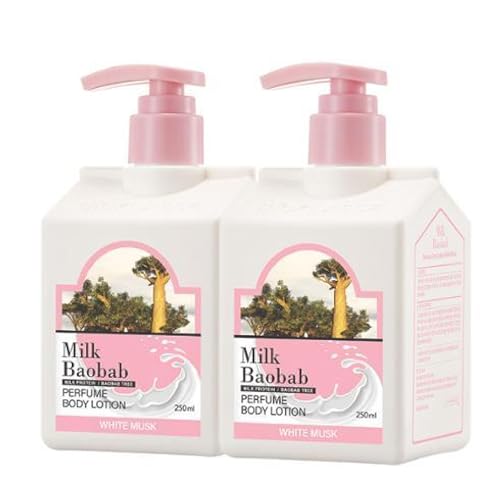 Milk Baobab Bangtan Boys JUNGKOOK Scented Body Lotion White Musk 250ml x 2 pack