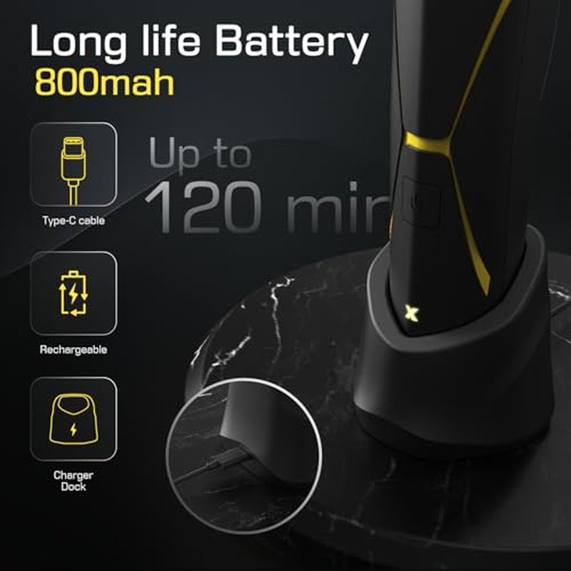 Electric Body Hair Trimmer for Men - Manscape Pubic Hair Groomer Waterproof Wet/Dry Ball Grion Shaver Type-C Rechargeable Cordless Replaceable Ceramic Blade Razor Male Professional Grooming Smooth