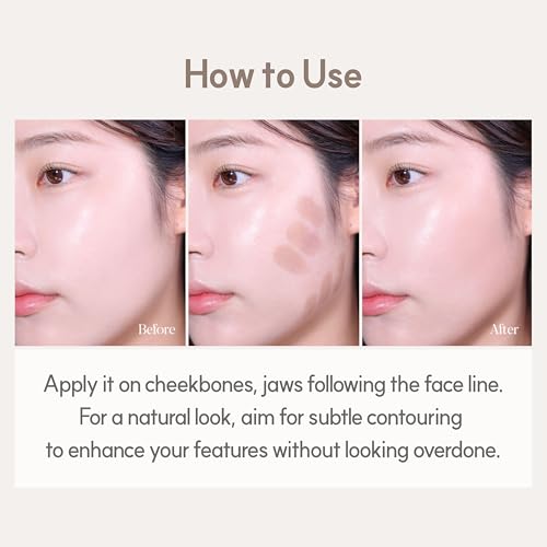 Espoir Be Glow Shading Stick Contour #2 Cool Gray¦¢Creamy Solid Texture & Smooth Gliding on Face with Hyaluronic Peptide, Well-Blending and Seamless Contouring for Daily Makeup, Natural Color