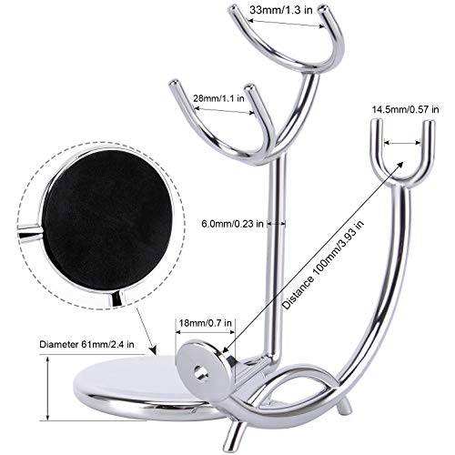 Straight Razor stand With Perfect double layer stainless steel Shaving Soap Bowl and Shaving Brush Natural Solid Wood Handle