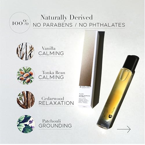 Rollerball - Flow - Vanilla, Tonka Bean & Patchouli - 100% Natural Clean Perfume, 10ml