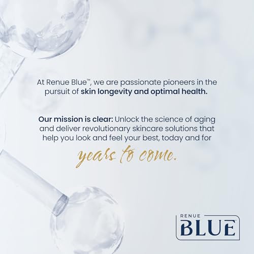 Renue Blue Methylene Blue Face Cream - Liposomal NAD+ Complex and Nutrients for Skin Rejuvenation, Deep Hydration, and Anti-Aging Support
