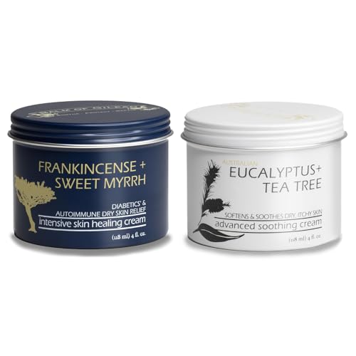 Foot Healing Cream ? Intensive Moisture and Healing, Foot Care and Body, Skin Soothing Cream - Eczema, Ringworm, Dry, Chaffed Skin, Nail - Tea Tree with Eucalyptus, Frankincense and Sweet Myrrh