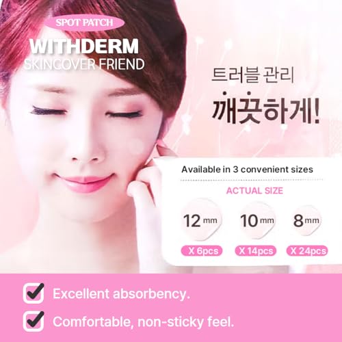 Fermented Korean Acne Patch for Face ? Hydrocolloid Spot Patch for Pimples, Blemish Treatment, Vegan Invisible Pimple Patch, Zit Cover for Day & Night, Skincare for Oily and Sensitive Skin - 44 Pcs
