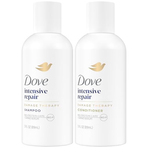 Dove Travel Essentials Shampoo and Conditioner Set ? Dove Nutritive Solutions Intensive Repair for Damaged Hair, 3 Oz Ea