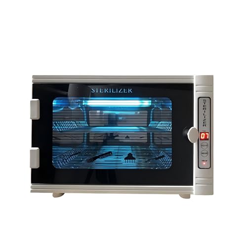 Nail Tool Sterilizers UV 12L Lighting Autoclave Machine for Labs, Salons & Home