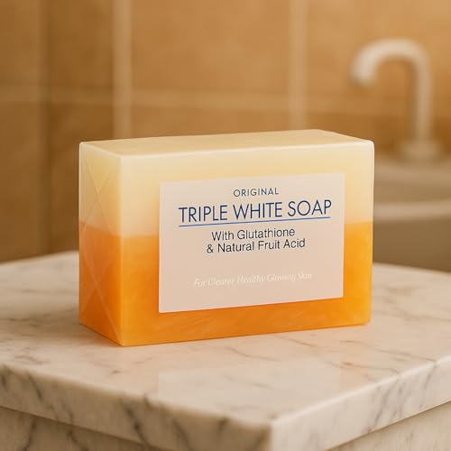 Triple Action Radiance Soap Bar ? Cold-Processed Deep Cleansing & Exfoliating Formula for Face and Body - Reduces Uneven Skin Texture - Nourishing, Gentle, Non-Drying - 150g x 3 Bars