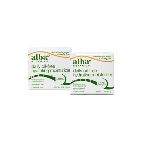 Alba Botanica Daily Oil-Free Hydrating Moisturizer, 3 Ounce (Pack of 2)
