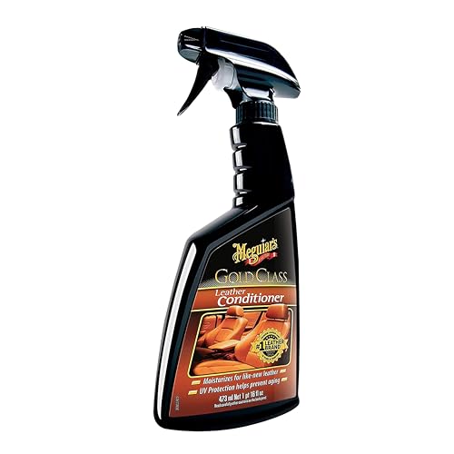 Meguiar's Gold Class Leather Conditioner Spray - Premium Car Leather Conditioner - Protect Your Car's Seats from Cracking, Fading and Drying Out - Keep It Looking and Feeling New, 16 Oz