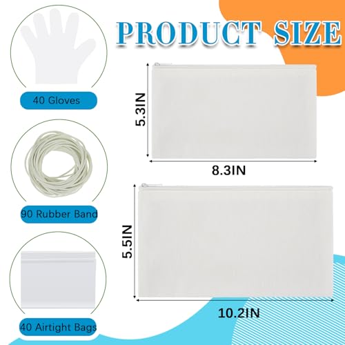 Silkfly 30 Pcs White Cotton Makeup Bags for Tie Dying Kit Items Things to Tie Dye Blank Cotton Cosmetic Bags Multi Purpose for Large Groups Party DIY Project(10.2 x 5.5 Inch)