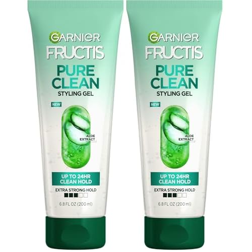 Garnier Fructis Style Pure Clean Styling Gel 6.8 Fl Oz, 1 Count, (Packaging May Vary) (Pack of 2)