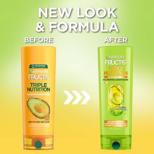 Garnier Fructis Triple Nutrition Conditioner, Dry to Very Dry Hair, 21 fl. oz.