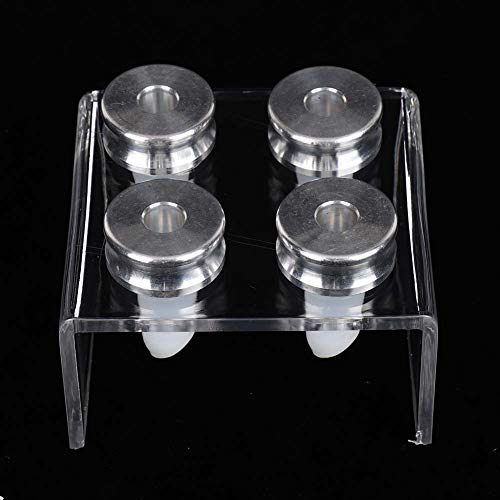 DIY Lipstick Mold, 9mm Handmade Lipstick Mould Lipstick Filling Tube Silicone Lip Balm Mold Crafts Tool(9mm Four Holes)