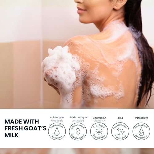 Caprina Fresh Goat¡¯s Milk Bar Soap, FRAGRANCE FREE, 5 oz (141 g), Pack of 1, Moisturizing Goat Milk Soap Bar with Vitamins A, B2, B3
