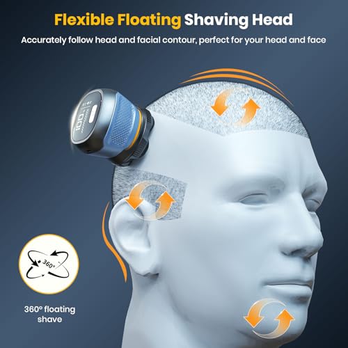 Head Shavers for Bald Men, 2026 Upgraded Magnetic Head Shaver, IPX7 Waterproof Wet/Dry Head Shavers for Men, 2-Speed Mens Head Shaver Bald