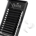 Volume Lash Extensions 0.07D, Mix-15-20mm Eyelash Extension Matte Black, Easy Fan Volume Lashes Fluffy Matte Black Soft, D Curl Self Fanning Lash Extension Professional Eyelash Extensions