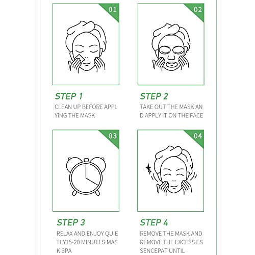 BIOAQUA Fruit Flower Extract Vitamin C Facial Mask Plant Essence Moisturizing Fiber Membrane Cloth Deep Moisturizing Face Skincare 25g x 8pcs