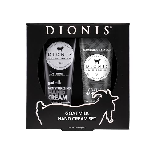 Dionis Goat Milk Hand Cream Men¡¯s Fresh & Cedarwood & Sea Salt 1oz (Pack of 2)