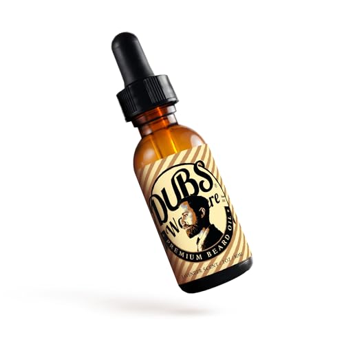 Beard Oil | Natural Moisture & Beard Softener | Relieve Beard Itch | Mens Hair Growth Oil | Natural Shine Beard Growth Oil Mustache Gifts for Men | Lavender Scent | 1 Ounce