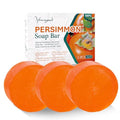3 PCS Persimmon Soap for Body Odor Control, Organic Eliminating Odor Wash Soap for Women & Men