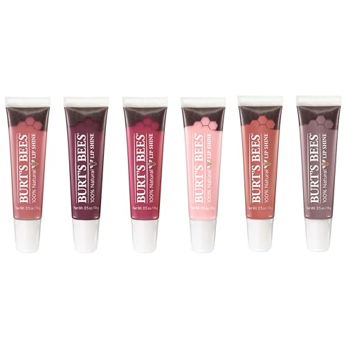 Burt's Bees Lip Care, Moisturizing Lip Shine for Women, 100% Natural, Blush, 0.5 Oz (Pack of 2)