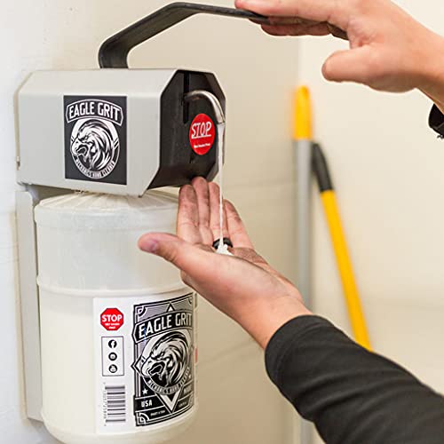 Eagle Grit Heavy Duty Industrial Hand Cleaner ? USA Made Mechanic Soap ? Silica-Based, Solvent-Free Hand Degreaser ? Removes Grease, Oil, Paint, & More ? Moisturizing, Eco-Friendly ?Gallon Wall Refill