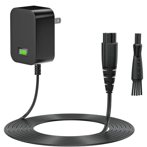 5V Charger for Remington Shaver - Auto Power Off & Charging Display 5V1A Power Cord Compatible with HC5870 HC4250 PF7500 PF7600 PG6250 PG6255 PG6170 PG6171 XR7000 XF8550 XF8700 XR1400 XR1430 HC5950